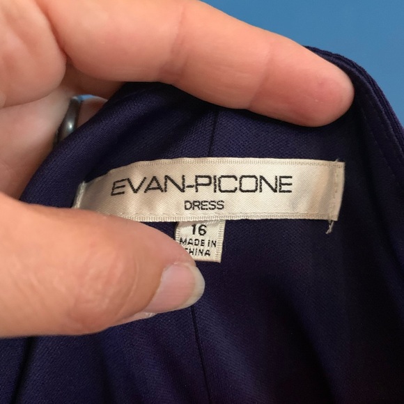Evan-Picone 2-Piece dress Jacket set comfortable free flowing purple size 16 - Picture 6 of 9
